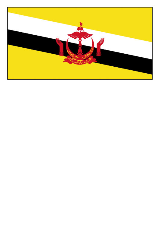 Brunei Flag Template