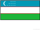 Uzbekistan Flag Template