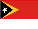 East Timor Flag Template