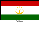 Tajikistan Flag Template