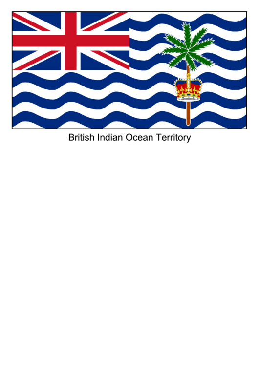 British Indian Ocean Territory Flag Template Printable pdf