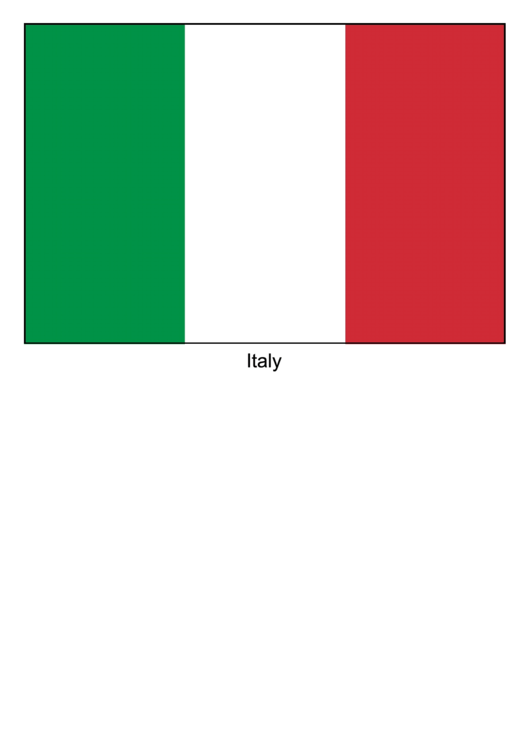 Italy Flag Template
