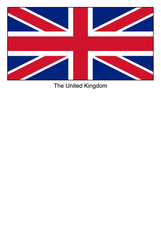 United Kingdom Flag Template