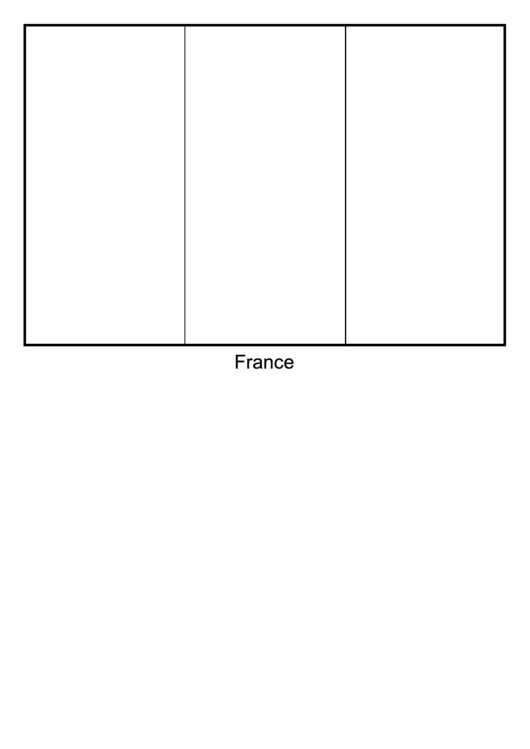 France Flag Template printable pdf download