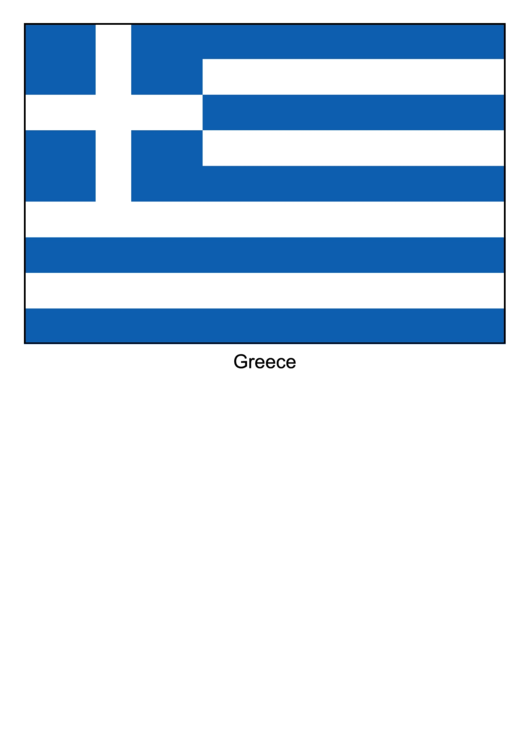 Greece Flag Template