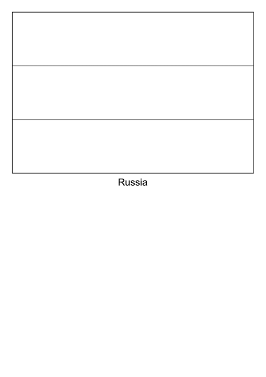 Russia Flag Template Printable pdf
