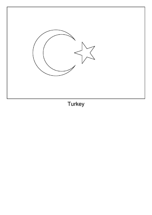 Turkey Flag Template