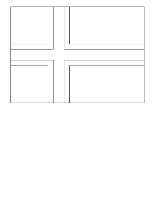 Iceland Flag Template Printable pdf