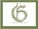 Centered G Monogram Certificate Template