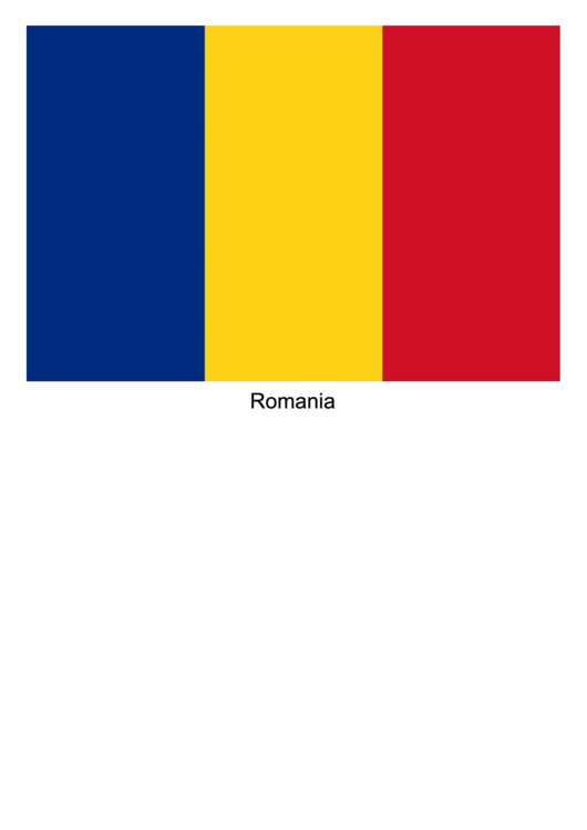 Romania Flag Template