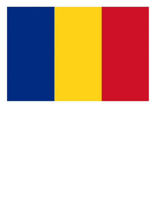 Romania Flag Template Printable pdf