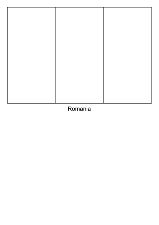 Romania Flag Template printable pdf download