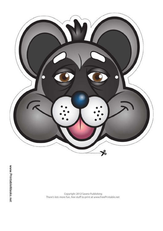 Raccoon Mask Template Printable pdf