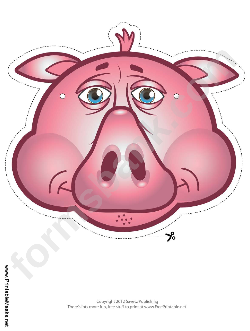 Pig Mask Template