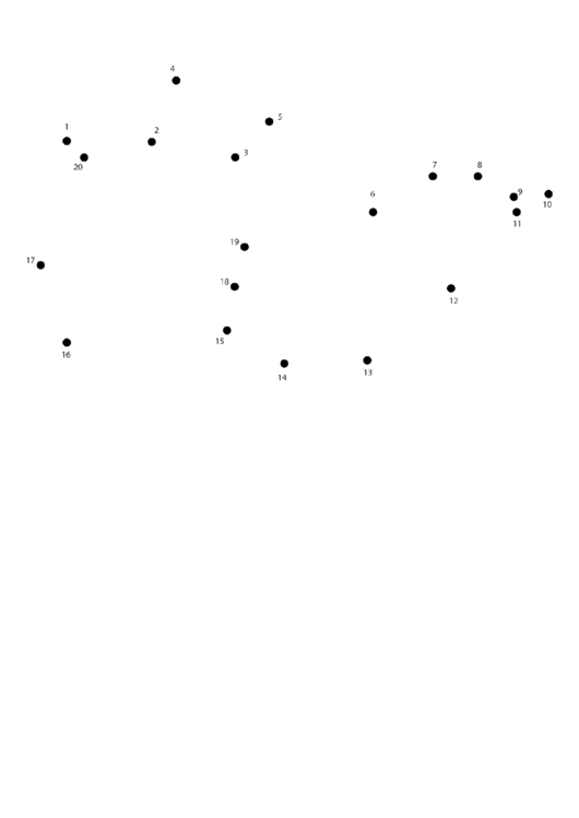 Bird Dot-To-Dot Sheet Printable pdf