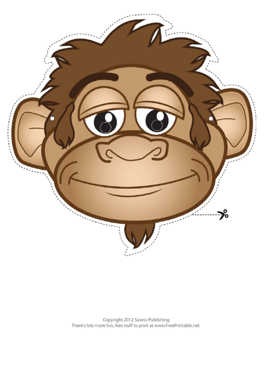 Monkey Mask Template