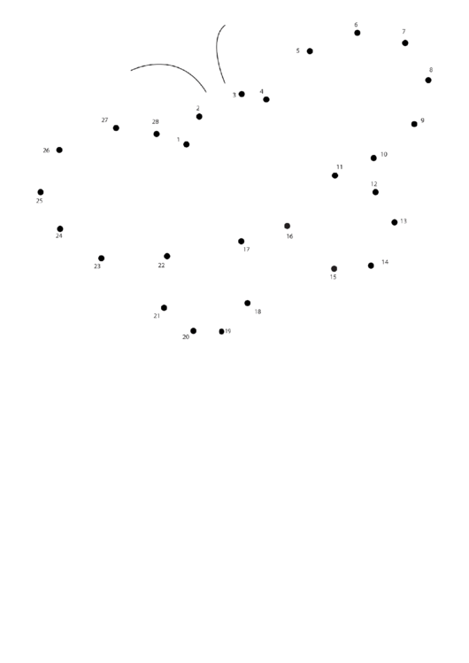 Butterfly Dot-To-Dot Sheet Printable pdf
