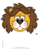 Lion Mask Template