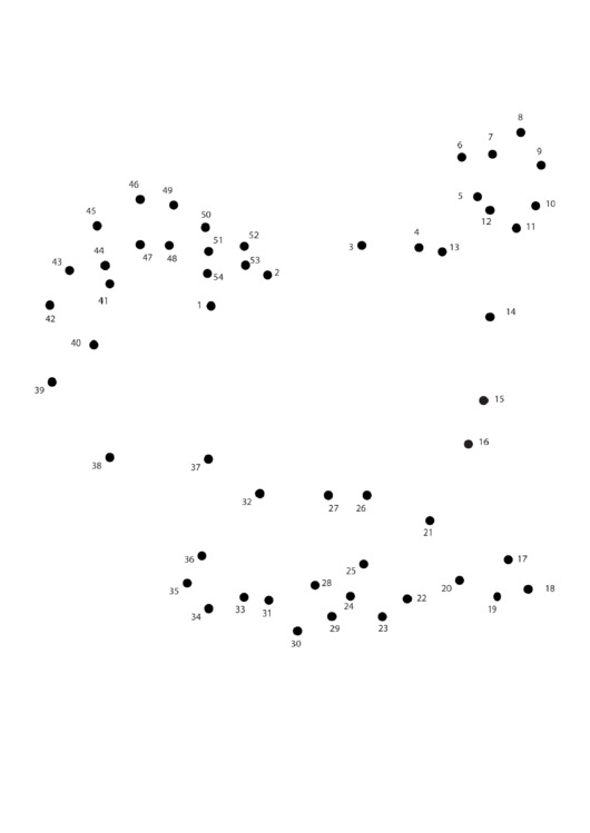 Cow Dot-To-Dot Sheet printable pdf download