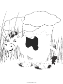 Cow Dot-to-dot Sheet Template