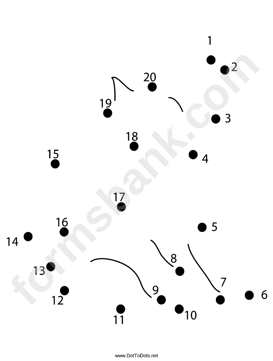 Wolf Howling Dot-To-Dot Sheet printable pdf download