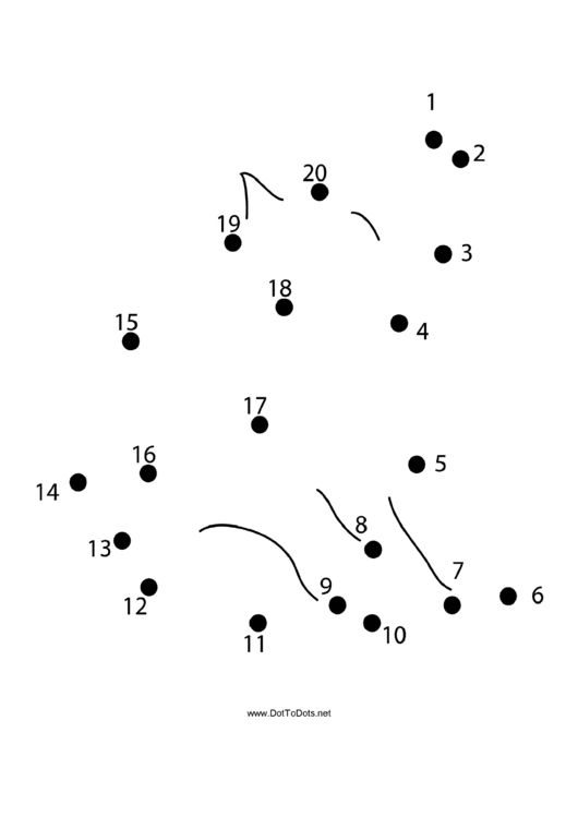 Wolf Howling Dot-To-Dot Sheet printable pdf download