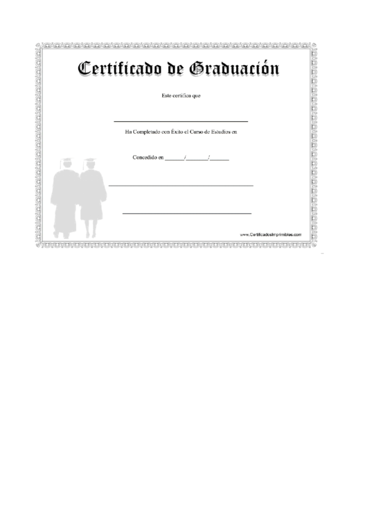 Graduate Certificate Formal Printable pdf