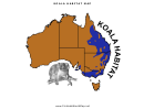 Koala Habitat Map For Kids