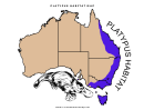 Platypus Habitat Map For Kids