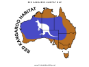 Red Kangaroo Habitat Map For Kids