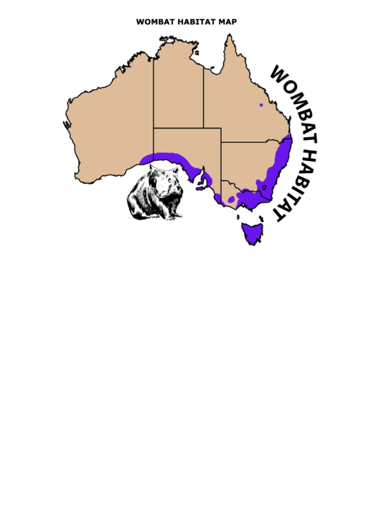 Wombat Habitat Map For Kids