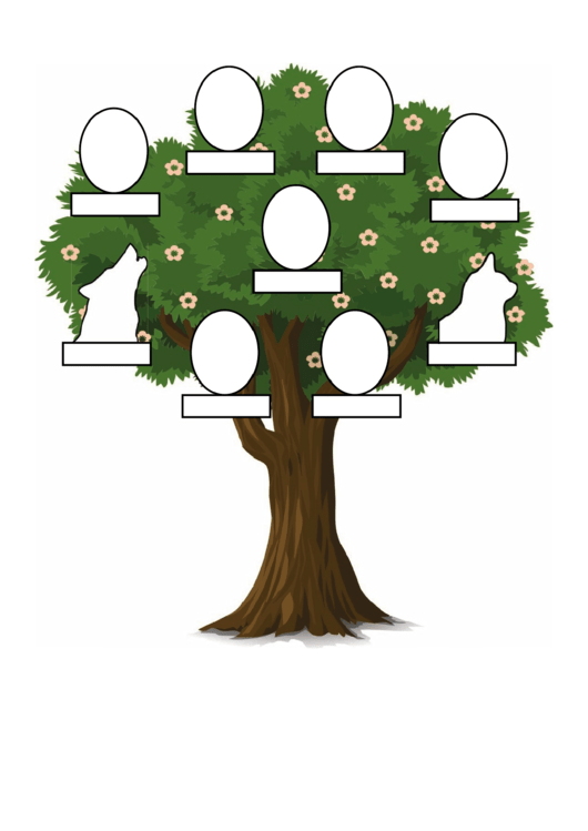Family Tree Template With Pets Printable pdf