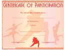 Certificate Of Participation Template