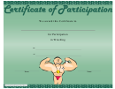 Certificate Of Participation Template