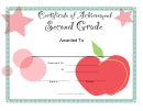 Second Grade Achievement Certificate
