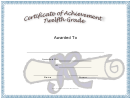 Twelfth Grade Achievement Certificate