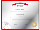 Bridge Achievement Certificate