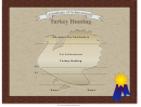Hunting Turkey Achievement Certificate