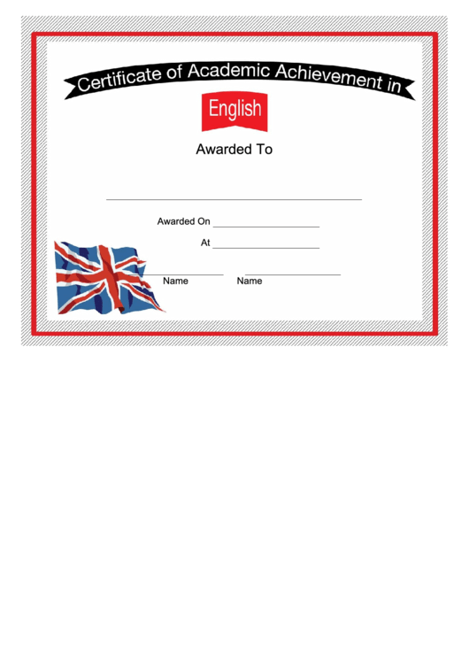 Uk English Language Certificate Printable pdf