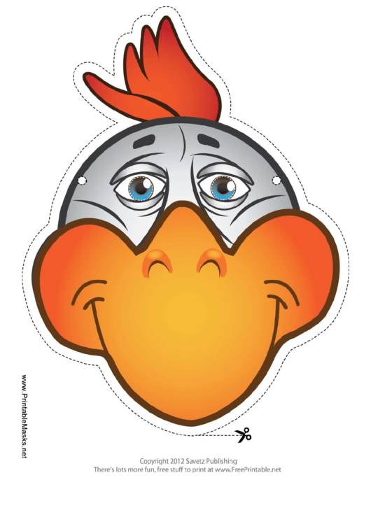 Free Printable Chicken Mask Template
