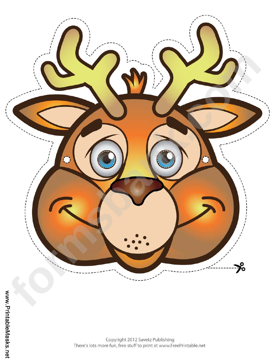 Deer Mask Template