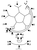 Soccer Ball Globe Dot-to-dot Sheet