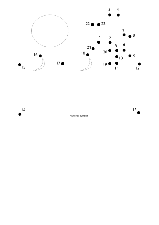 Desert Dot-To-Dot Sheet Printable pdf