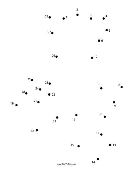 Teddy Bear Dot-To-Dot Sheet Printable pdf