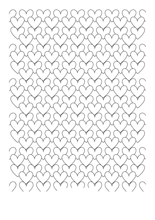 Adult Coloring Pages: Hearts Printable pdf