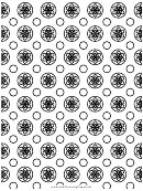 Adult Coloring Pages: Circle Flowers