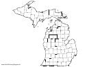 Adult Coloring Pages: Michigan