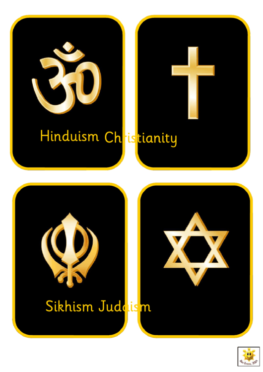 Worksheet - Symbols Of Religions Printable pdf