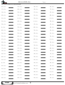 Division Drills (6s) - Division Worksheet With Answers