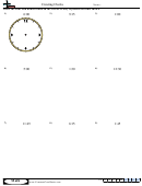 Creating Clocks - Measurement Worksheet With Answers